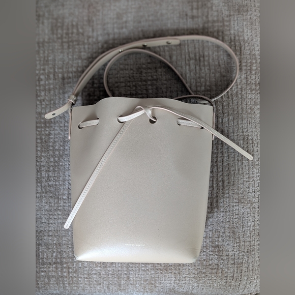 Mansur Gavriel Mini Bucket Bag, Cream - Picture 1 of 13